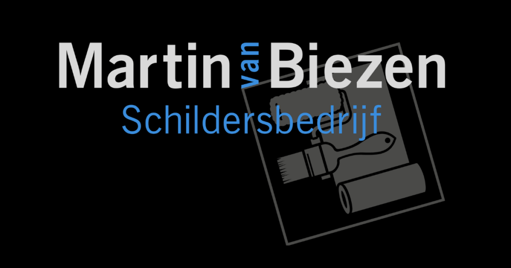 Logo van Martin van Biezen Schildersbedrijf uit Nieuwerkerk aan den IJssel, gespecialiseerd in schilderwerk binnen en buiten.